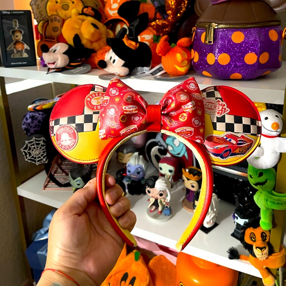Disney Parks California Adventures Lightning McQueen Ears - Picture 2 of 5
